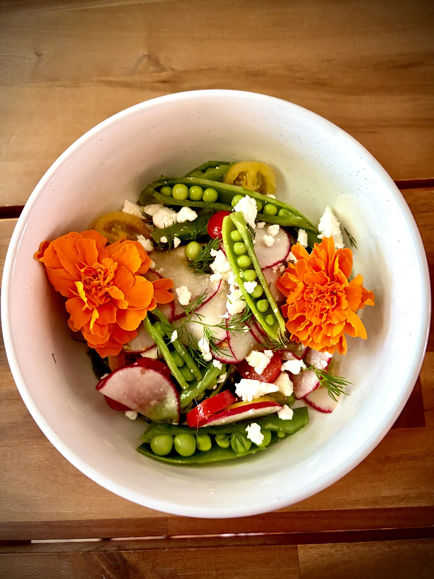 Sugar Snap Pea and Radish Salad